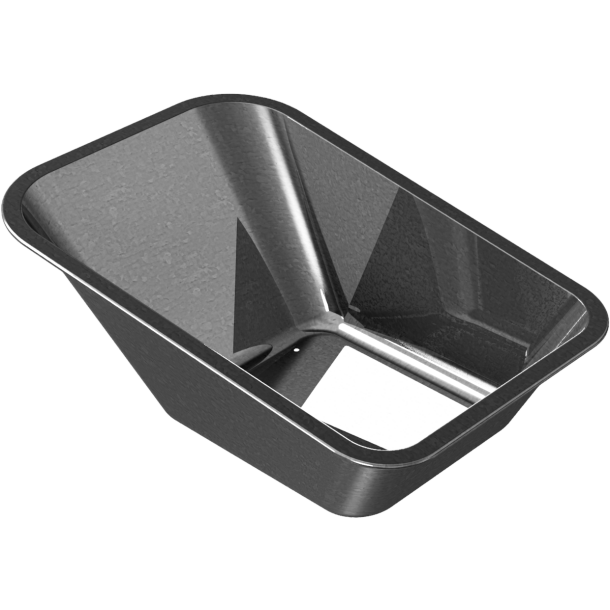 Accessories / Individual parts | for wheelbarrows | Deep pan 90 liters, wall thickness: 1,25 mm, with wire insert | incl. screws, nuts